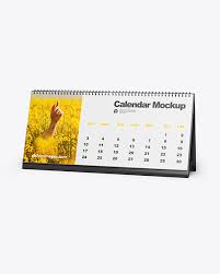 Download Desk Calendar Mockup In Stationery Mockups On Yellow Images Object Mockups PSD Mockup Templates