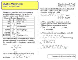 Here S A Mini Booklet Of Activities For Students On The Ancient Egyptian System Of Numeration Download The Answer Key At Math Answers Math Fun Math Activities
