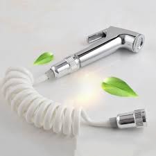 Handheld Shower Head Douche Toilet Bidet Spray Wash Jet Shattaf With Spring Hose In Bidets From Home Improveme Handheld Shower Head Bidet Spray Portable Toilet