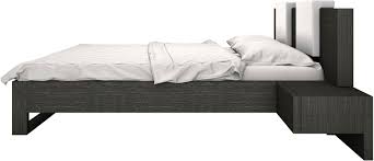 Consider having a floating headboard with attached nightstands for a complete and modern bedroom. Modern Monroe Bed By Modloft