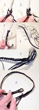 Diy Boho Braided Leather Choker With Hanging Fringe Leather Chokers Diy Choker Boho Bracelets
