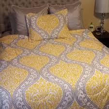 How to buy best yellow gray and white bedding. Bedding Yellow And Grey Chevron Comforter Full Poshmark