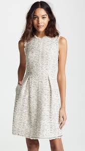 Rebecca Taylor Sleeveless Rainbow Tweed Dress Tweed Dress Dresses Fashion