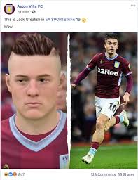Fifa 21, arriva il festival of futball: Aston Villa Are Disgusted With Jack Grealish S In Game Face Imgur