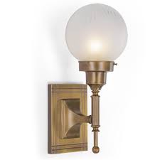 Contain one ceramic socket rated at 60 watts maximum. Art Deco Wall Sconce With Spherical Glass Paris Casa Lumi