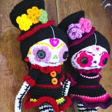 sugar skull doll pattern dia de los muertos crochet doll etsy halloween crochet patterns crochet doll crochet doll pattern