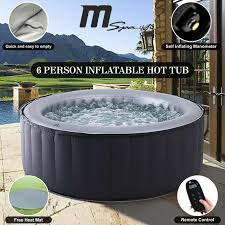 Attach a garden hose to the hot tub's bottom drain spout. Silver Cloud Portable Inflatable Quick Heating Round Hot Tub Indoor Or Outdoor Ebay