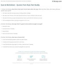 Quiz & Worksheet - Quotes from Bud, Not Buddy | Study.com