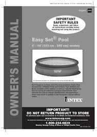 There are large hose clamp 12 pool 3 for intex pool size 16' and below: Easy Set Pool By Intex Manual For 6 Foot To 18 Foot Swimming Pools