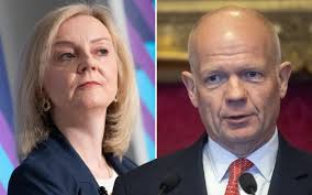 Don't panic,' says William Hague as Tory grandee clashes with Liz Truss