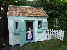 Play house wooden casttle toys plans. Cottage Play House With Decked Area Playhouses The Playhouse Company