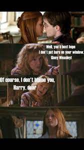 Harry potter and ginny memes. Pin By Mindy Maros On Harry Potter Harry Potter Ginny Harry Potter Ginny Weasley Harry Potter Funny