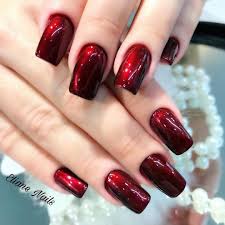 Black And Red Cat Eye Nails Nails Manicure Shiny Red Apaixonada Por Este Esmalte Unhas Da Chatissima Rhayannetonha Kkkk Boa Viagem Red Chrome Nails Red Nails Cat Eye Nails