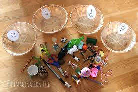 Rainbow hop letter sounds game. Sorting Baskets Phonics Activity The Imagination Tree