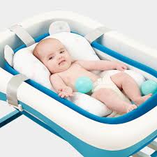 Baby bath pad is an essential helper to make baby's bath safe and pleasurable from your newborn's first splash, with its plush materials, the cusion will cradle your child. Portable Baby Shower Cushion Bed Babies Infant Baby Bath Tub Pad Anti Slip Bathtub Mat Newborn Baby Safety Pillow Bath Seat Roz Empire