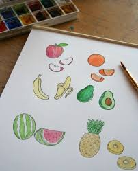 Craftsy Com Express Your Creativity Fruits Drawing Doodle Drawings Fruit Sketch