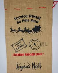 Sac Hotte Du Pere Noel Personnalisable Naturel Tissushop