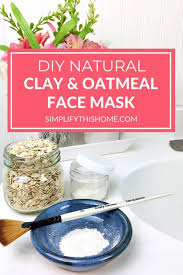 diy natural face mask with clay and