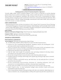 Kostenloses Experienced Production Engineering Resume