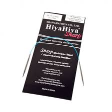 Sharp Steel Circular Knitting Needles Hiyahiya 3 75mm X 80cm 32