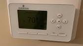 The digital thermostat is used to control the cooling and heating units inside a building. How To Unlock White Rodgers Thermostat Keypad Up300c Youtube