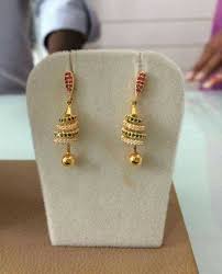 Latest gold lightweight earrings designs. Sparkling Fashion Gold Jhumka Earring Designs Latest 2019 Gold Buttalu Gold Earrings Designs Jewelry Design Earrings Gold Jewellery Design Necklaces