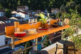 Arrange a couple of bar stools and set up this diy bar top. Small Bar Or Hanging Balcony Tables 22 Amazing Variations For Tiny Balconies My Desired Home