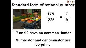 Maths What Is The Standard Form Of Rational Number English Youtube