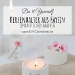 DIY Anleitung - Kerzenhalter aus Raysin mit Prägung selber ...