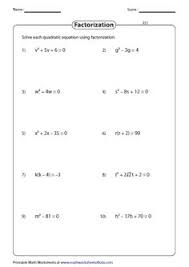 This Assortment Of 171 Worksheets Is Based On Quadratic Equation And Quadratic Function Quadratics Quadratic Equation Factoring Quadratics
