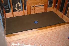 How To Build Shower Pan On Slab Floor Hunker Building A Shower Pan Concrete Shower Concrete Shower Pan