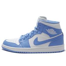 Jordan Air Jordan 1 Retro Mid North Carolina Air Jordans Jordans Shoe Collection