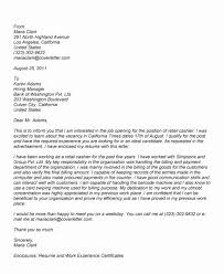 Photography Cover Letter Sample Elegant Retail Cover Letter No Experience Cover Letter For Resume Customer Service Cover Letter Job Cover Letter