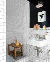 Gold faucets and drawer pulls? 15 Black And White Bathroom Ideas Black White Tile Designs We Love