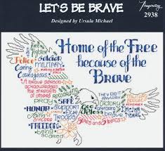 Usmc cross stitch patterns free. Let S Be Brave By Imaginating Counted Cross Stitch Pattern