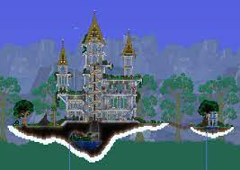 Updated Sky Islands Terraria Terraria Castle Terraria House Ideas Terrarium
