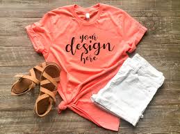 Download Bella Canvas 3001 Mockup Fall Mockup 3001 Coral 3001 T Shirt Mockup 3001 Coral Mockup Coral T Shirt Mockup Hanging Mockup Art Collectibles Color Kromasol Com