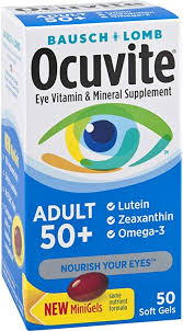 Contains lutein, zeaxanthin, bilberry, blackcurrent and saffron. Amazon Com Ocuvite Eye Vitamin Mineral Supplement Contains Zinc Vitamins C E Omega 3 Lutein Zeaxanthin Bausch Lomb Ocuvite Adult 50 Eye Vitamin Mineral Softgels 50 Count Health