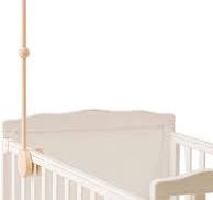 Baby Crib Mobile Arm,HBM Wooden Mobile Arm for Crib Mobile Hanger for Crib  Baby Girl Nursery Decor