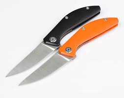 Orange G10 Handle Folding Pocket Knife D2 Stainless Steel Bulk Wholesale Knives Hunting Survival Hand Tool Folding Pocket Knife Pocket Knife Knife