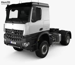 3d Model Of Mercedes Benz Arocs Tractor Truck 2 Axle 2013 Mercedes Benz Mercedes Benz