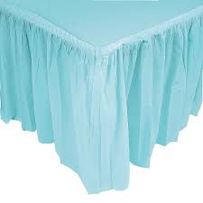 Pleated Light Blue Table Skirt Oriental Trading Table Skirt Blue Table Baby Shower Table