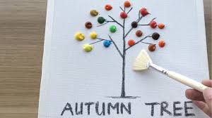 Daily Challenge 10 Acrylic Easy Autumn Tree Landscape Painting Abstract Art Paintings Acrylics Autumn Trees Abstract Art Painting