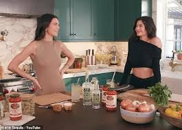 Kendall and Kylie Jenner make pasta with TEQUILA! Supermodel mixes her 818  liquor with Rao's sauce in new partnership