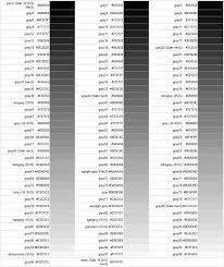 Html Colour Code Chart Neutrals Black White Grey Coloring Letters Hex Colors Color