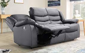 Looking for the best recliner sofa? Sorrento Grey Leather 3 Seater Recliner Sofa Furniture And Choice