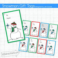 Printable Snowman Gift Tags 100 Directions Get inspired and use them to your benefit. printable snowman gift tags 100