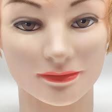 Male Human Hair Beard Mannequin Head Cosmetology Barber Hairdresser  Training Doll Manikin