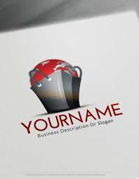 Free Shopping Bag Logo Maker Worldwide E Commerce Logo Design Logo Maker Online Logo Design Free Logo