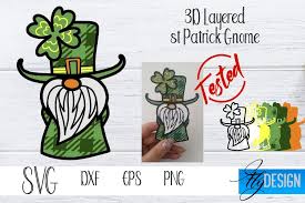 Download St Patrick Gnome 3d Gnome Svg Buffalo 3d Layered Gnome Svg 1201391 Cut Files Design Bundles